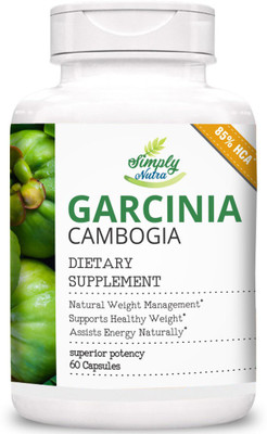 

Simply Nutra Garcinia Cambogia 85%HCA + GreenTea + Guggul 800mg 60 no.s For Weight loss(60 No)