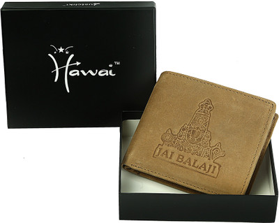 

Hawai Men Tan Genuine Leather Wallet(7 Card Slots)