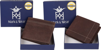 

Mark & Wear Men Brown Genuine Leather Wallet(8 Card Slots), Husky brown