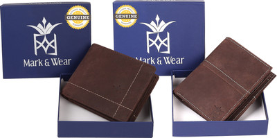 

Mark & Wear Men Brown Genuine Leather Wallet(7 Card Slots), Husky brown