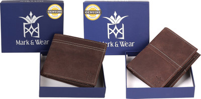 

Mark & Wear Men Brown Genuine Leather Wallet(8 Card Slots), Husky brown