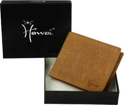 

Hawai Men Tan Genuine Leather Wallet(8 Card Slots)