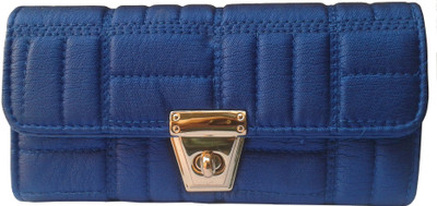 

SANSHUL Girls Blue Fabric, Canvas Wallet(12 Card Slots)