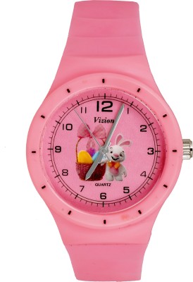Vizion 8825-3-2 MANGTO-The Gift Basket Bunny Cartoon Character Watch  - For Boys & Girls   Watches  (Vizion)