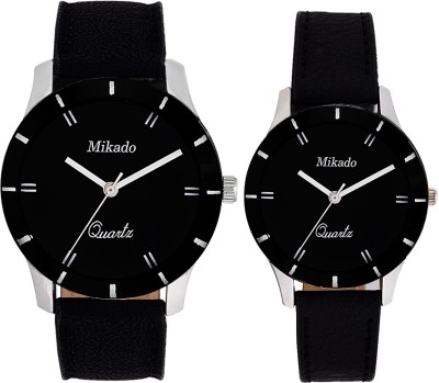 Mikado Stylish genuine leather strap and casual design watches for men and women Watch  - For Boys   Watches  (Mikado)