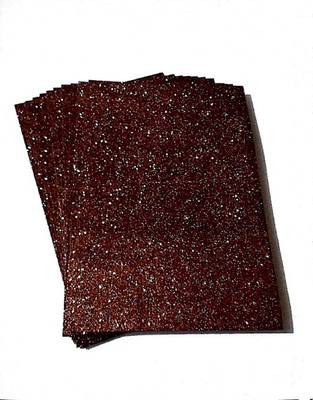 

SelectionWorld Glitter Foam Sheets (Pack Of 10, Brown)
