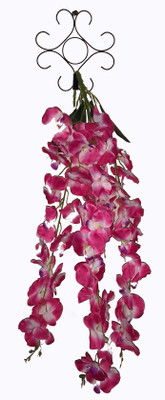 

Roopray Pink, White Orchids Artificial Flower with Pot(36 inch, Pack of 1)