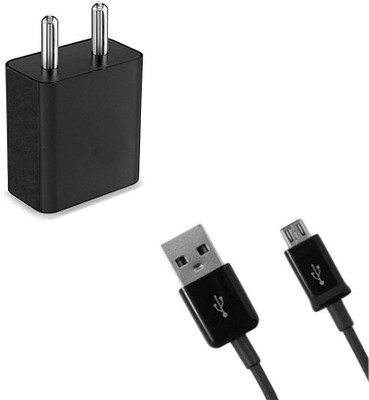TROST 1 A Wall Charger for Mobile with Detachable Cable(Black)