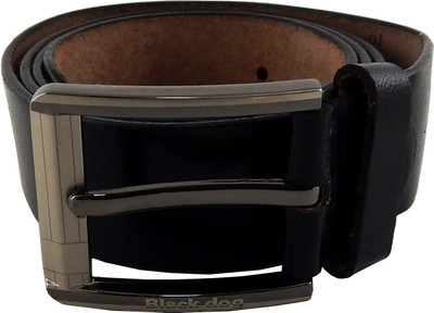 

BlackDog Men Casual, Party Black Genuine Leather Belt