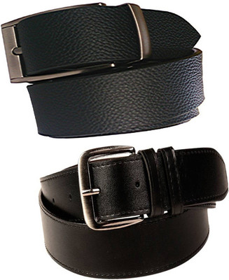 

Cyclone Men Casual Black Genuine Leather Belt