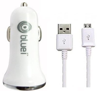 

Bluei 3.4 Amp Turbo Car Charger(White)