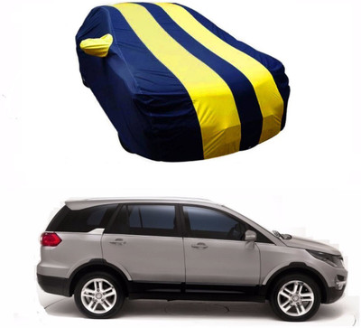CoNNexXxionS Car Cover For Tata Hexa (With Mirror Pockets)(Blue, Yellow)