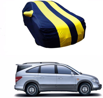 CoNNexXxionS Car Cover For SsangYong Rodius (With Mirror Pockets)(Blue, Yellow)