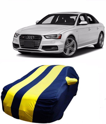 CoNNexXxionS Car Cover For Audi S4 (With Mirror Pockets)(Blue, Yellow)