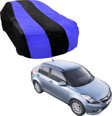 Purpleheart Car Cover For Maruti Suzuki Swift Dzire (Without Mirror Pockets)(Blue, Black)