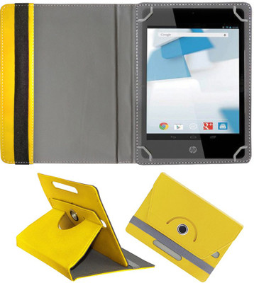 Fastway Book Cover for HP Slate 8 Plus 16 GB 3G Calling Tablet(Yellow, Cases with Holder)