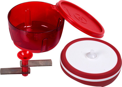 Tupperware Hand Rotating 300ML Chopper(Red) available at flipkart for Rs.1050