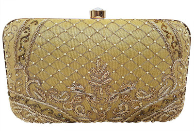 

Mehrunnisa Casual Yellow Clutch