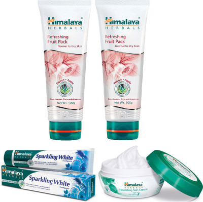 

Himalaya refreshing fruit pack, nourishing skin cream, paste(Set of)