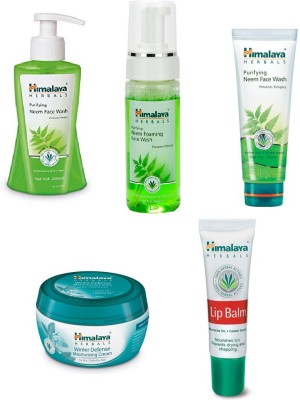 

Himalaya Purifying Neem Face Wash, Purifying Neem Foaming Face Wash, Purifying Neem Face Wash, Winter Defense Moisturizing Cream, Lip Balm(Set of)