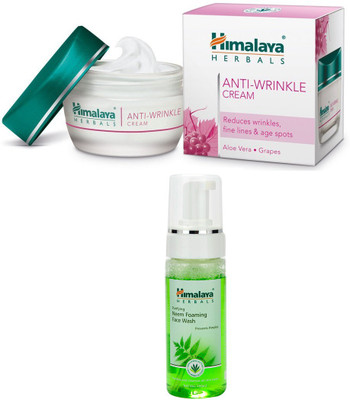 

Himalaya Anti Wrinkle Cream, Purifying Neem Foaming Face Wash(Set of)