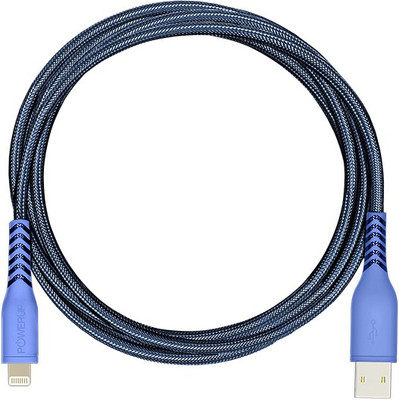 

Power Up RubTough Quick Charge & SYNC MFi Certified Lightning Cable(Blue)