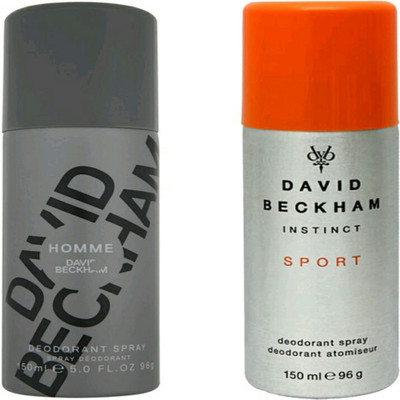 

devid beckham homme & instinct sports Body Spray - For Men & Women(150 ml, Pack of 2)