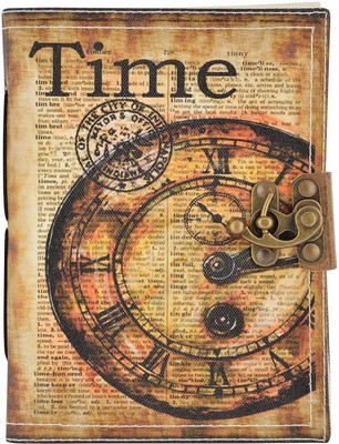 

Hare Krishna Handicrafts A5 Diary(Time print antique canvas diary, Multicolor)