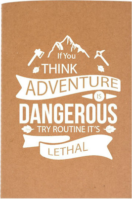 

The Crazy Me A5 Diary(If You Think Adventure Brown & White, Brown)