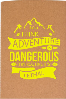 

The Crazy Me A6 Diary(If You Think Adventure Brown & Yellow, Brown)