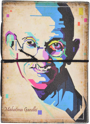 

Hare Krishna Handicrafts A5 Diary(Mahatama Gandhi print canvas diary, Multicolor)
