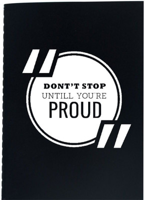 

The Crazy Me A6 Diary(Don't stop Until you're Proud Black, Black)
