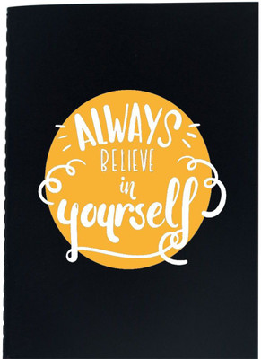 

The Crazy Me A6 Diary(Always Believe in Yourself Black & Yellow, Black)