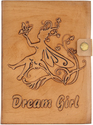 

Hare Krishna Handicrafts Regular Diary(Dream girl antique colour handmade leather diary, Tan)