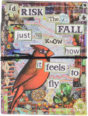 

Hare Krishna Handicrafts A5 Diary(Fly Bird print canvas diary with handmade paper, Multicolor)