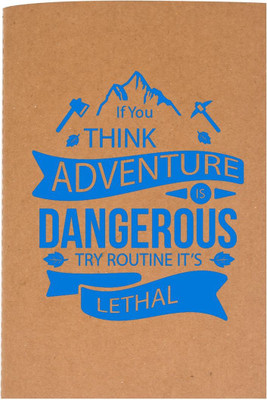 

The Crazy Me A6 Diary(If You Think Adventure Brown & Blue, Brown)