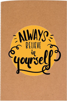 

The Crazy Me A6 Diary(Always Believe in Yourself Brown & Yellow, Brown)