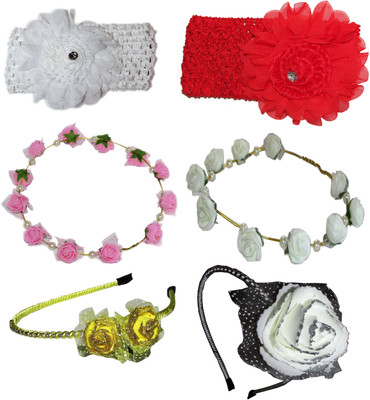 

ishq Combo of Multi Color Floral Hairbands Hair Accessory Set(Multicolor)