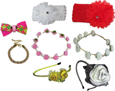 

ishq Combo of Multi Color Floral Hairbands Hair Accessory Set(Multicolor)