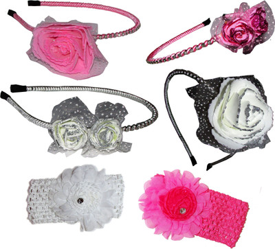 

Roop Combo of Multi Color Floral Hairbands Hair Accessory Set(Multicolor)