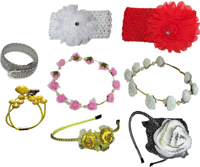 

Kiru Combo of Multi Color Floral Hairbands Hair Accessory Set(Multicolor)