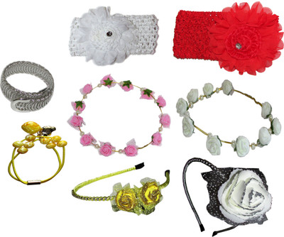 

Roop Combo of Multi Color Floral Hairbands Hair Accessory Set(Multicolor)
