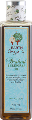 

Earth Organic Brahmi Bhringraj Hair OIl 200ml Hair Oil(200 ml)