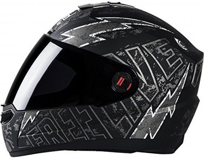 

Steelbird AIR Dashing Free Live Designer Matt Black with Grey ISI Certified Helmet Motorbike Helmet (Black, Grey) Medium Size Motorbike Helmet(Black, Grey