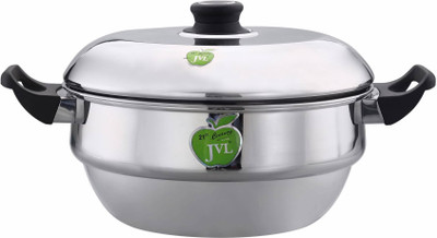 

JVL Idli Maker With 3 Idli Plates And 1 Steamer Plate Induction & Standard Idli Maker(3 Plates , 21 Idlis )