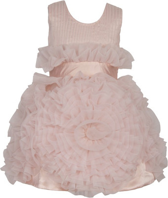 SOFYANA Girls Midi/Knee Length Beach Wear Dress(Multicolor, Sleeveless) SOFYANA Girls Midi/Knee Length Beach Wear Dress(Multicolor, Sleeveless)