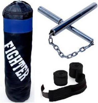 

Fighter punching bag hand wrap with nan chack Boxing Kit
