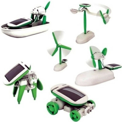 

Bonkerz Edcational 6 in 1 Hybrid Solar Energy Robot Toy Transform Into Six Different Models(Multicolor)