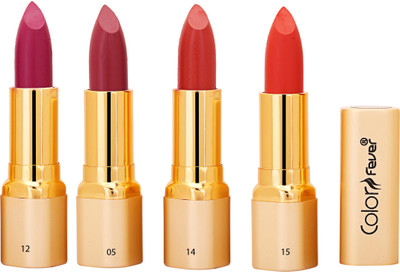 

Color Fever Matte Lipstick 15(Brick Orange, orange, Purple, Wine)