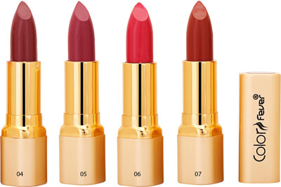 

Color Fever Matte Lipstick 04(Nude, Wine, Pink, Light Orange)